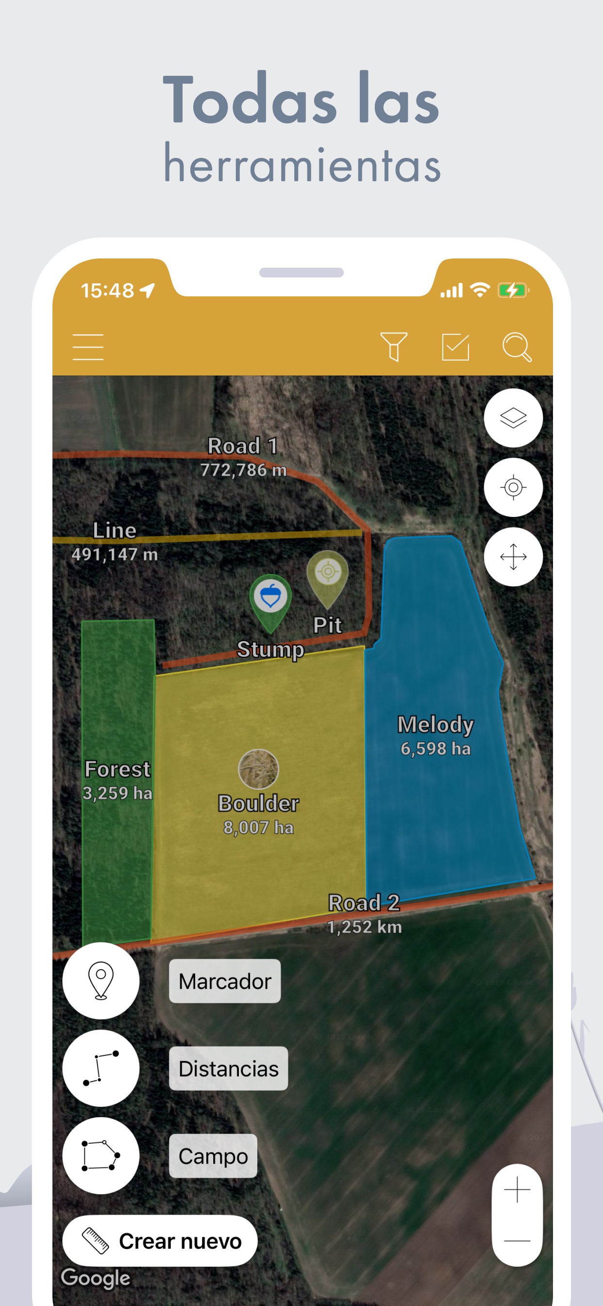 Screenshot 4 of GPS Fields Area Measure Map