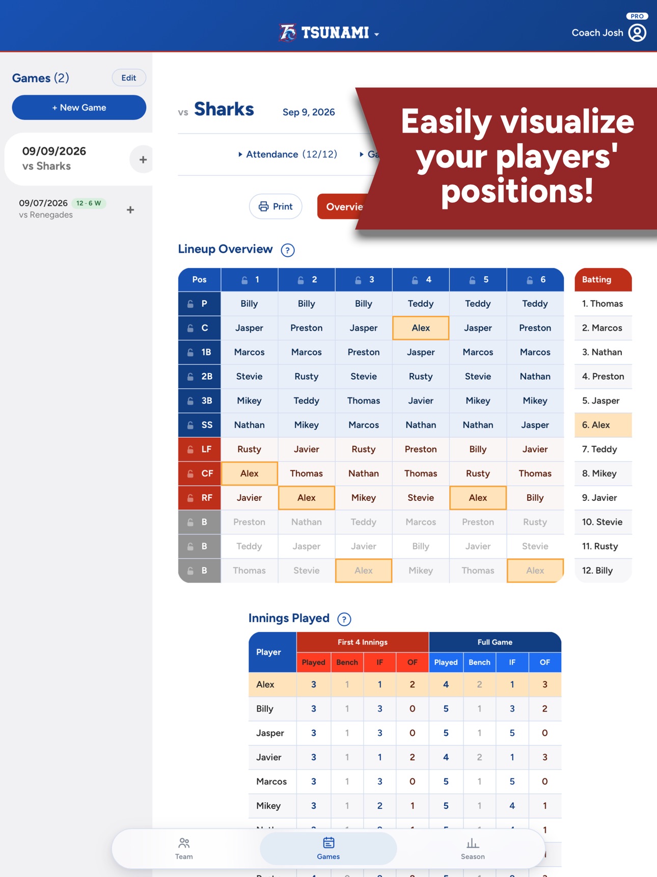 Screenshot 9 of Lineup Card Pro