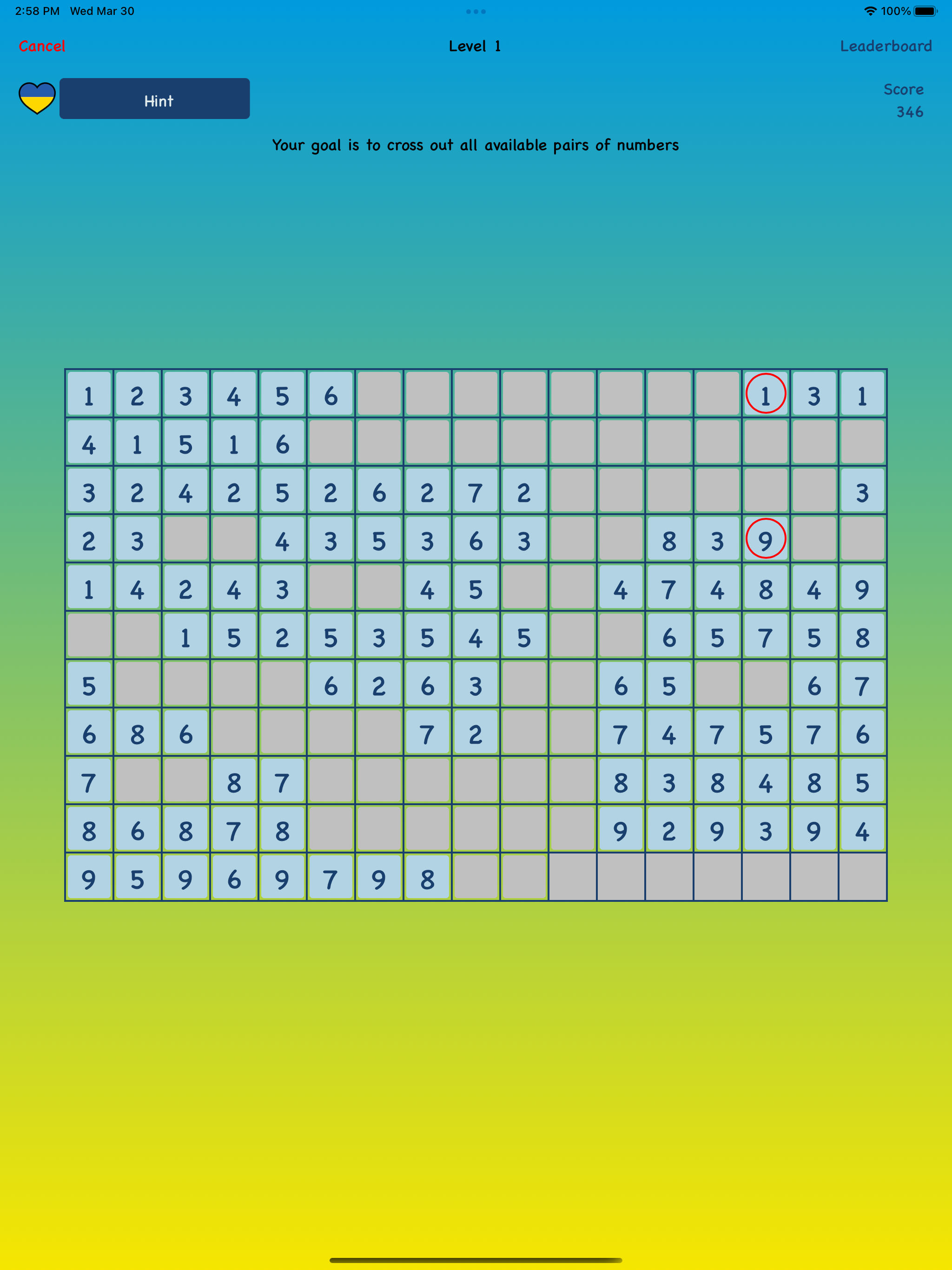 1to99: number puzzle screenshot 13