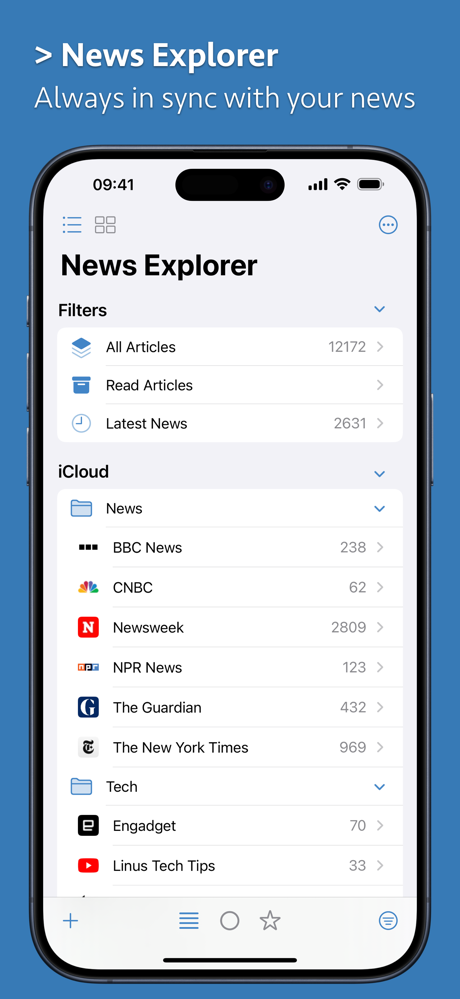 News Explorer screenshot 2
