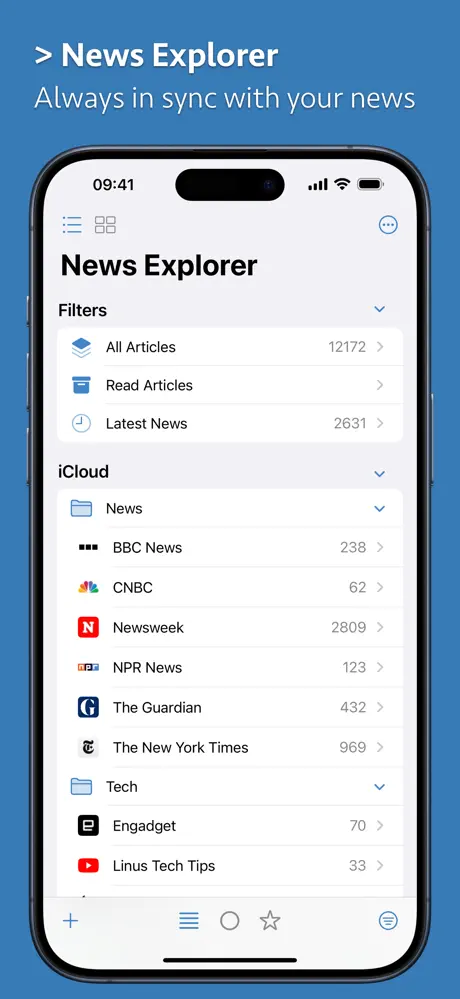 News Explorer screenshot 2