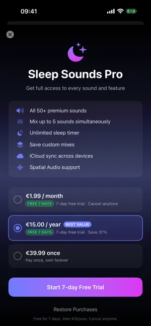 Sleep Sounds: Snore Masking screenshot 1