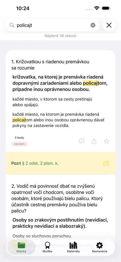 Screenshot 5 di 6 di Autoškola 2026 (SK)