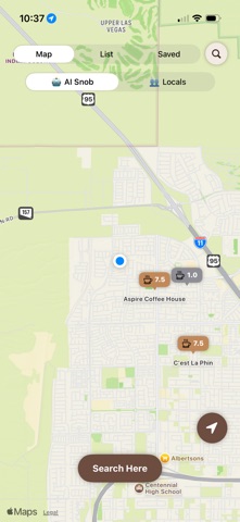 Coffee Snob App iPhone screenshot