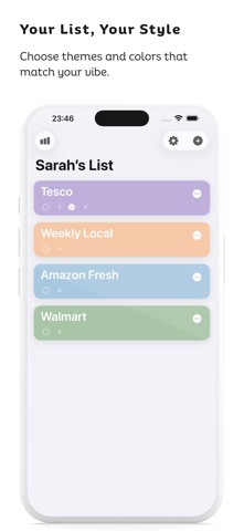 Shared Grocery Shopping Lists screenshot