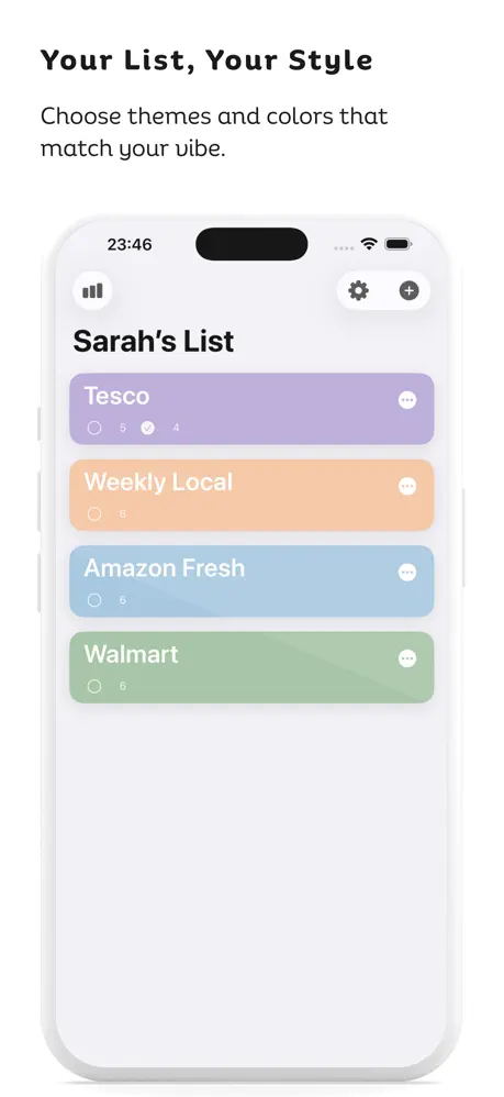 Shared Grocery Shopping Lists 生鲜直购清单应用截图