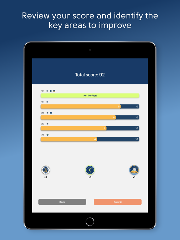 Birdi - Disc Golf Practice iPad screenshot 4 - Sports app