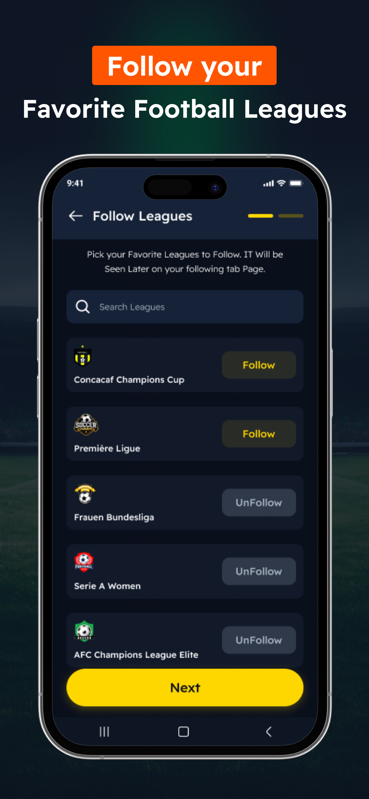 Live Football Score App