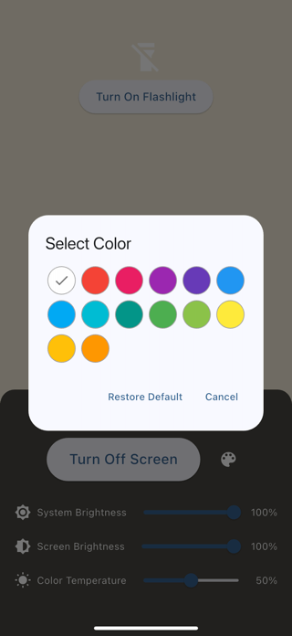 Highlight Screen - Flashlight Screenshot 2 of 4