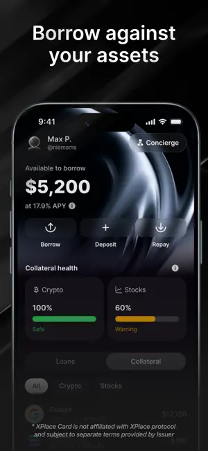 XPlace: Crypto Credit Card screenshot 3
