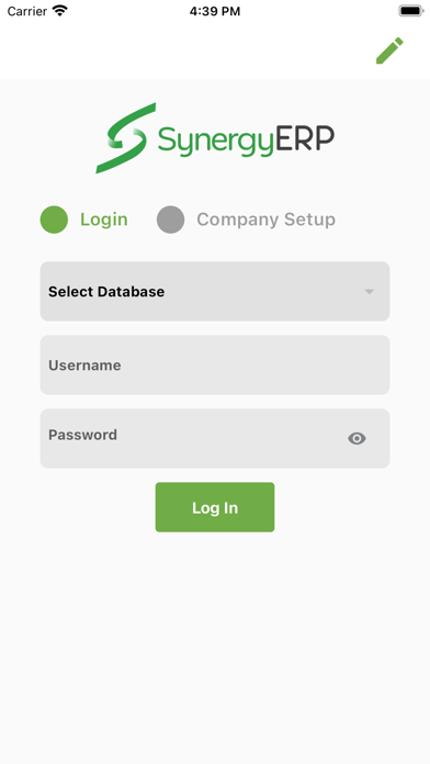 Synergy ERP Screenshot