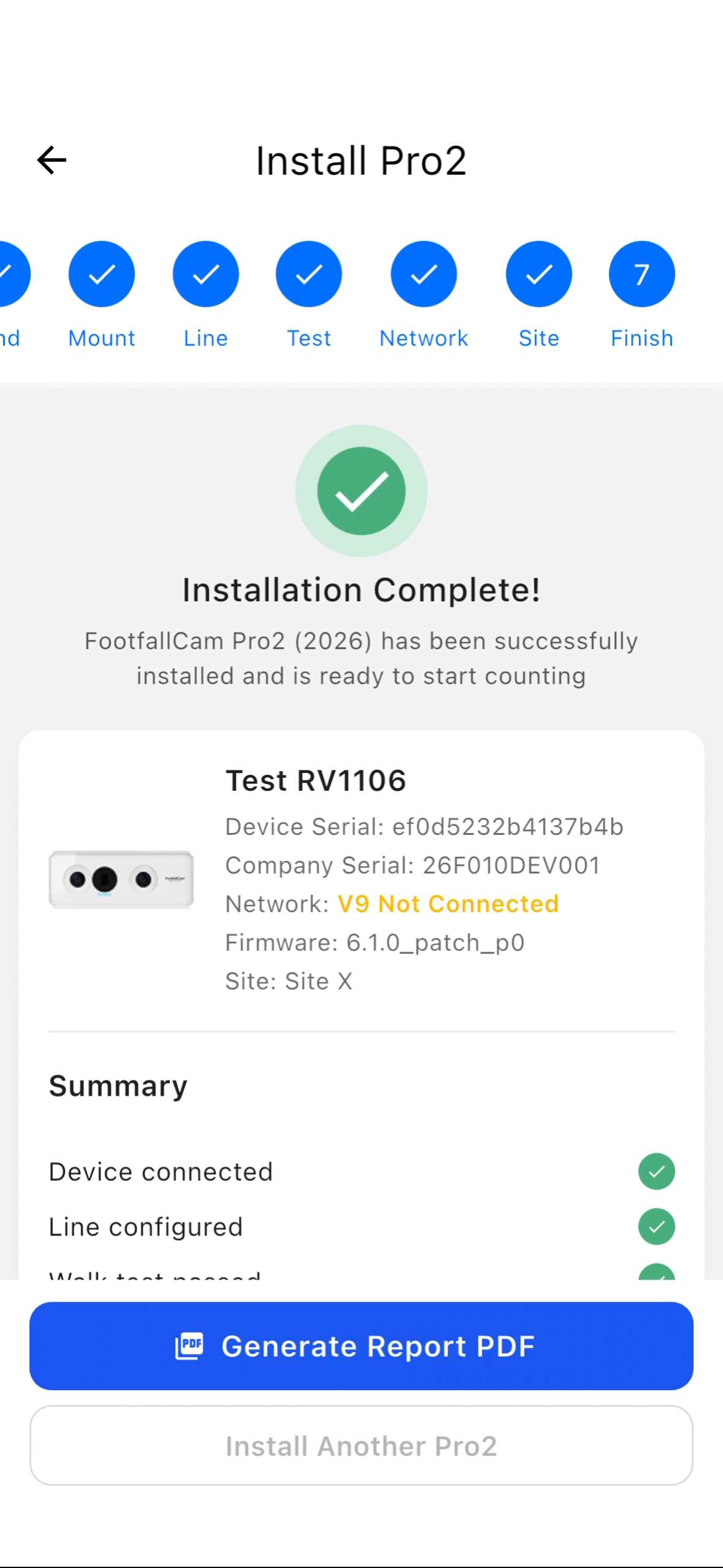 FootfallCam Installation App screenshot 6