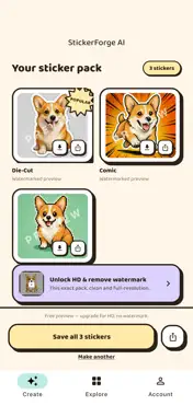 StickerForge AI - Sticker Pack screenshot 5