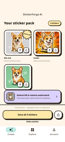 StickerForge AI - Sticker Pack Screenshot 5 of 5