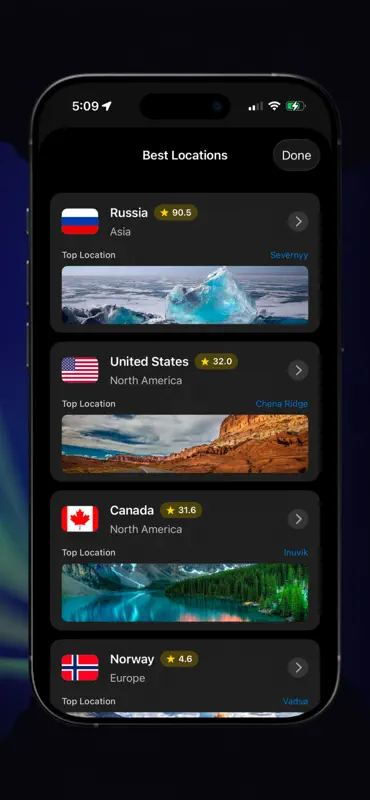 Aurora Forecast - Borealis Map screenshot 6 of 7
