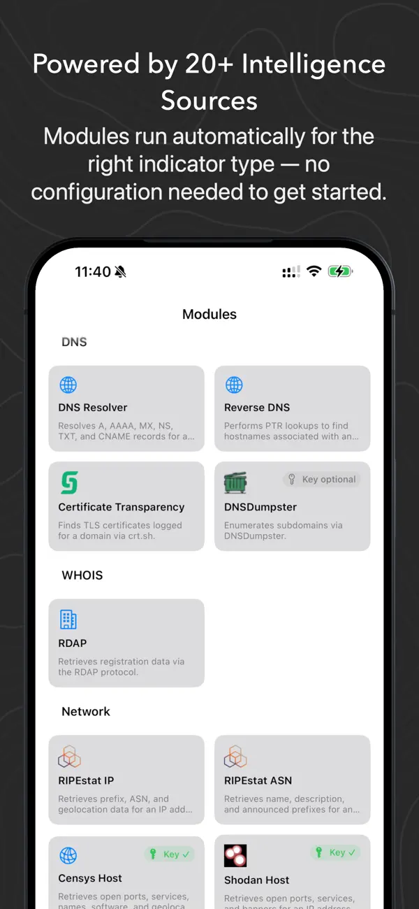 #3. OSINT Toolbox (iOS) Tekijänä: Marcus Roskosch