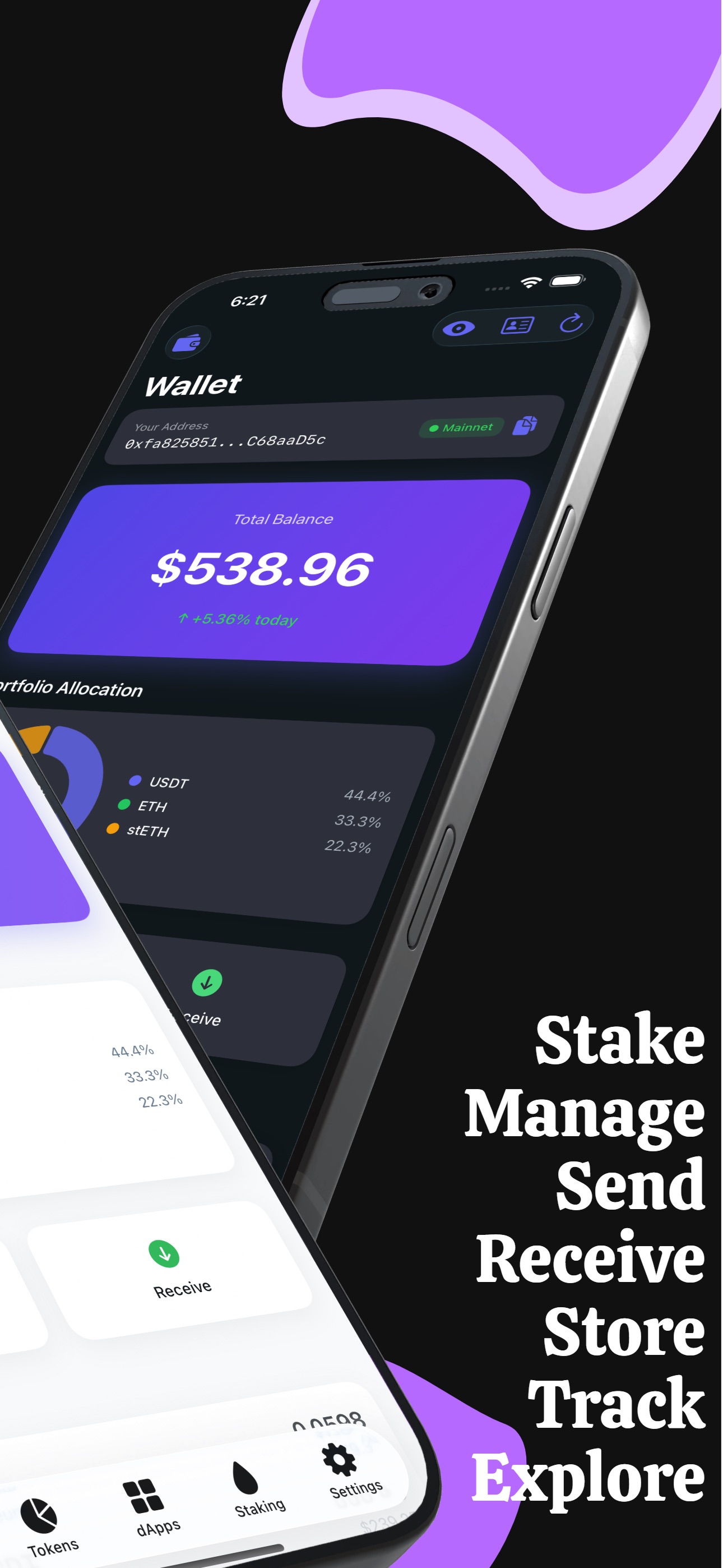Screenshot 2 of Ethereum Wallet - ETH & Tokens