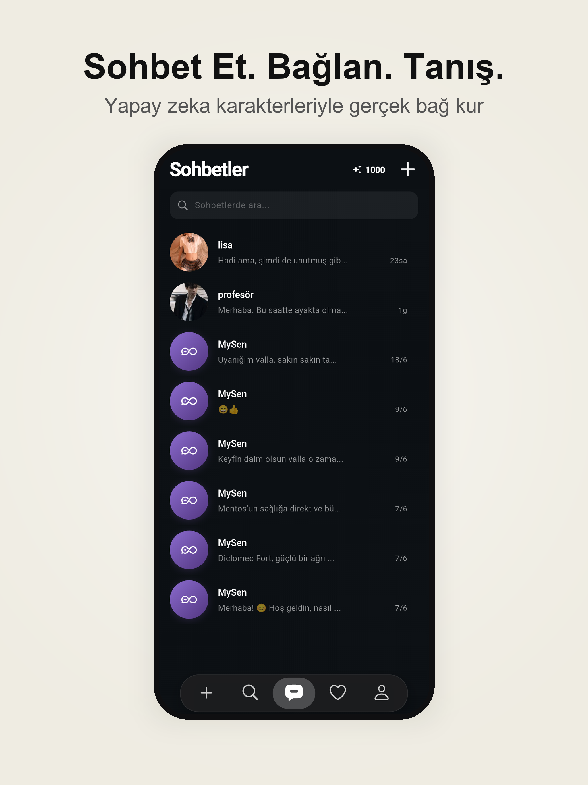 MySen - AI Sohbet-Baglan-Tanıs screenshot 9