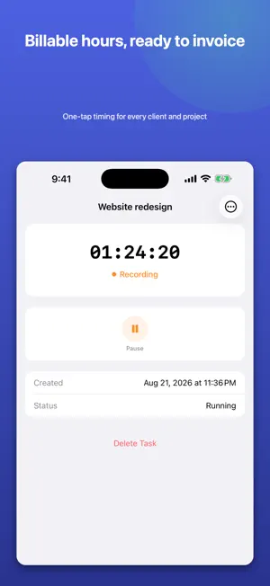 TaskHunter – Time Tracker screenshot 1