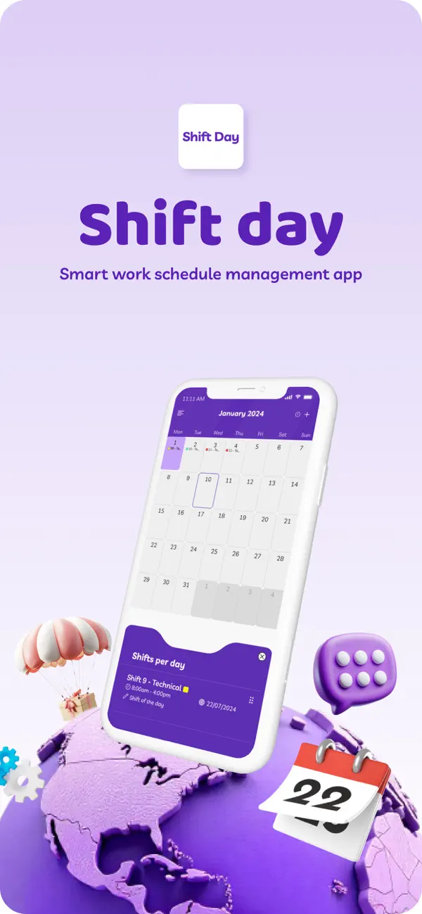 Screenshot #1 pour ShiftCal: Shift Schedule Maker