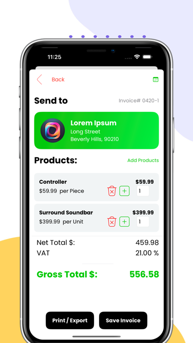 InvoQuik Screenshot