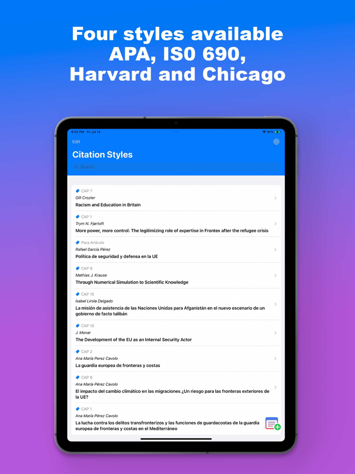 Citation Styles Generator