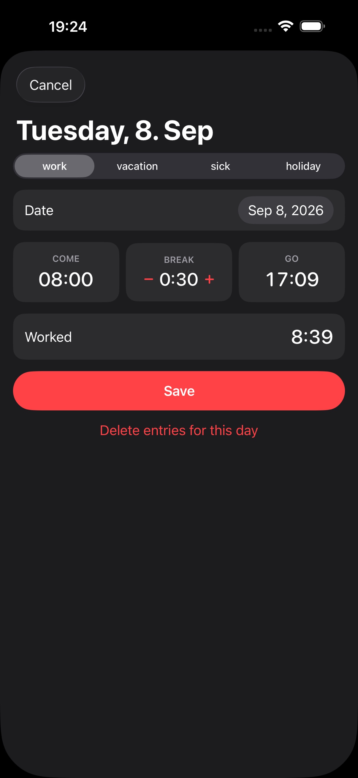 Screenshot 5 of Easy Tracking Time