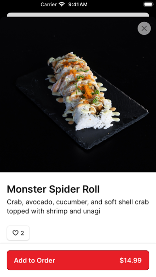 Express Sushi & Teriyaki iPhone screenshot 4 - Food & Drink app