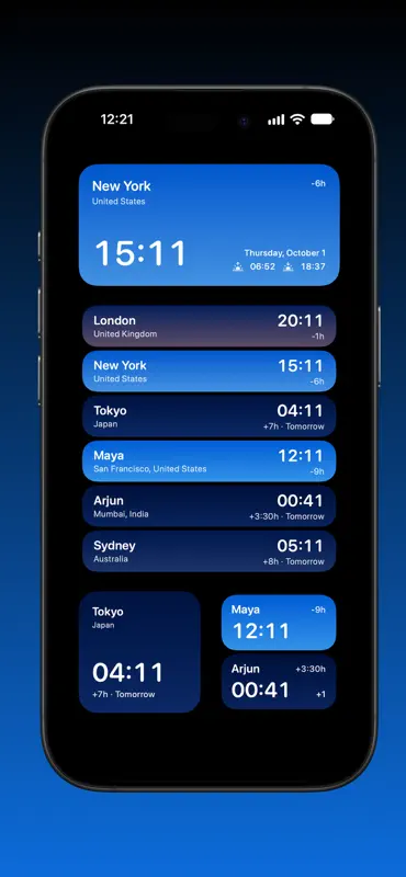 Clock In - Timezone Manager screenshot 3 of 4