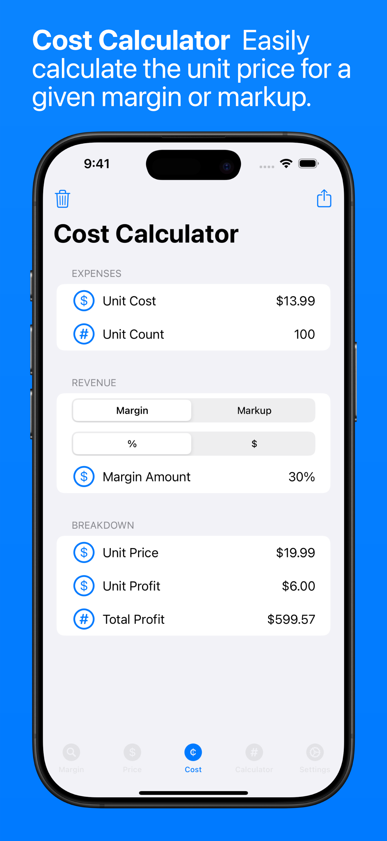 Margin Finder: Sale Calculator
