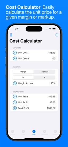 Margin Finder: Sale Calculator iPhone screenshot