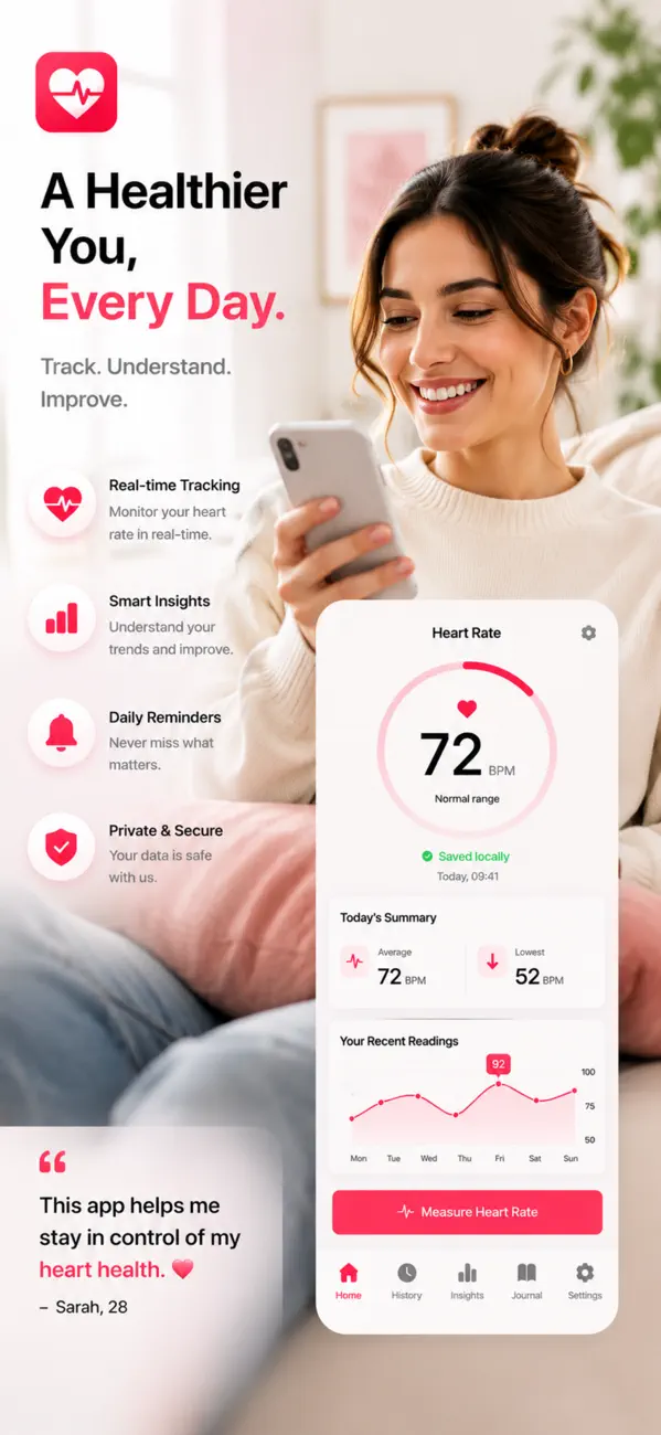 Pulse: Heart Rate Journal screenshot