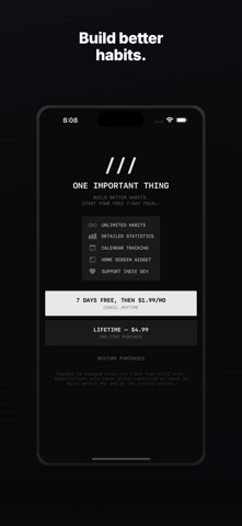OneImportantThing screenshot