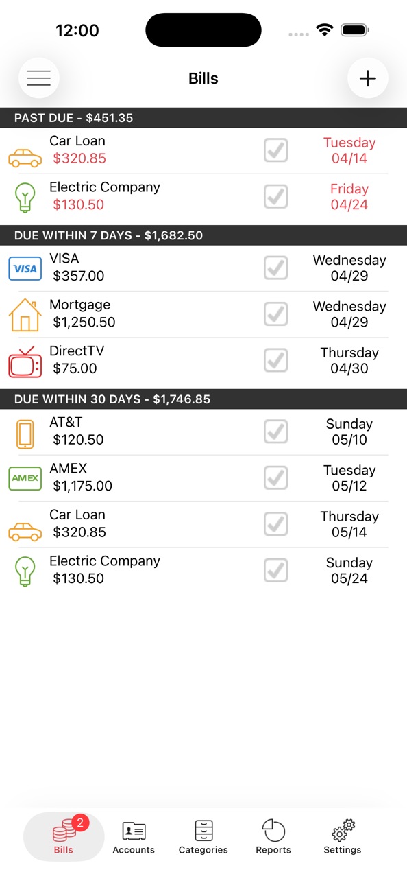 iPhone screenshot