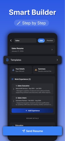 Resume Builder – Job CV Maker iPhone screenshot