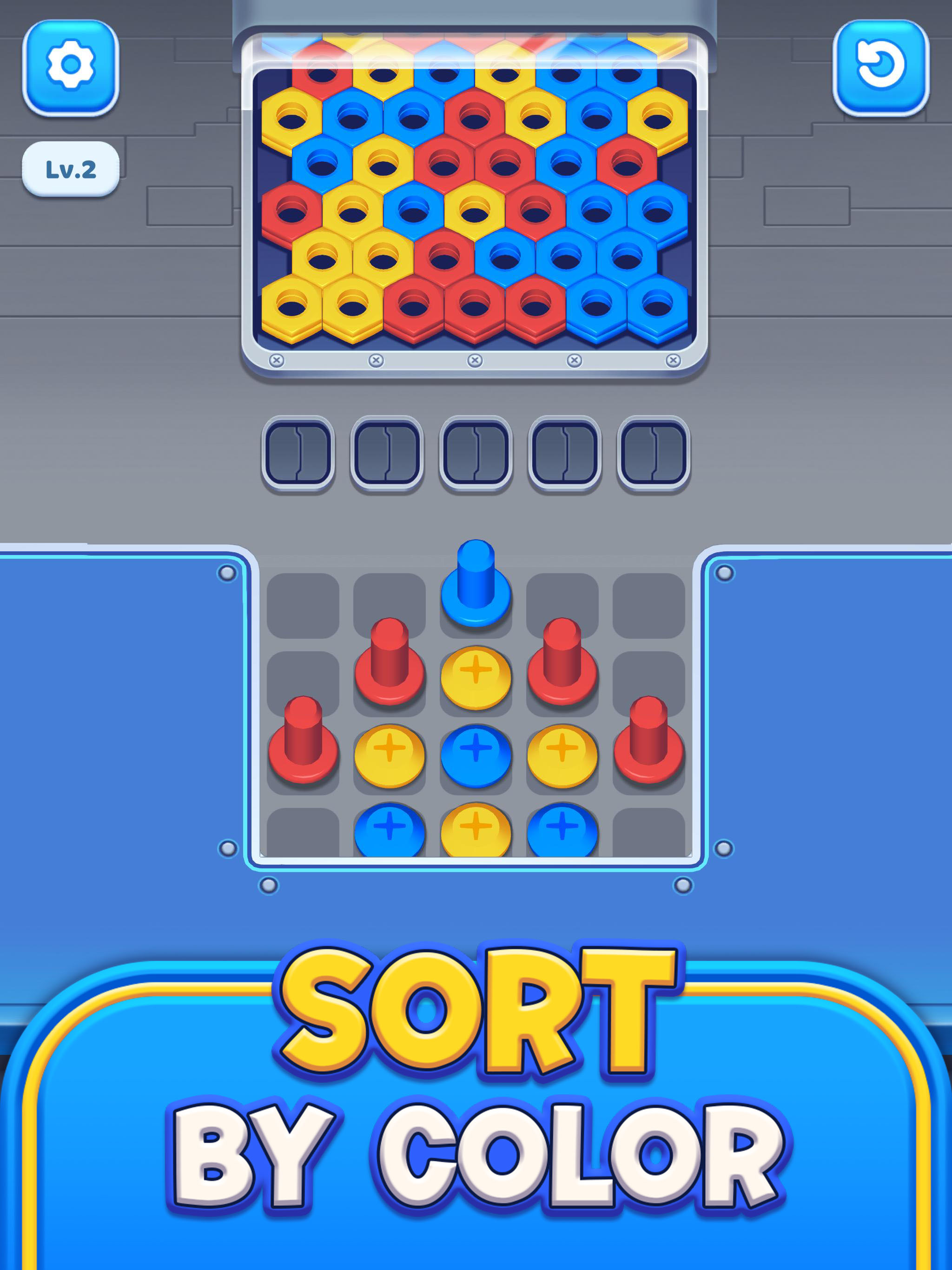 Hexa Screw - Nuts Sort screenshot 8