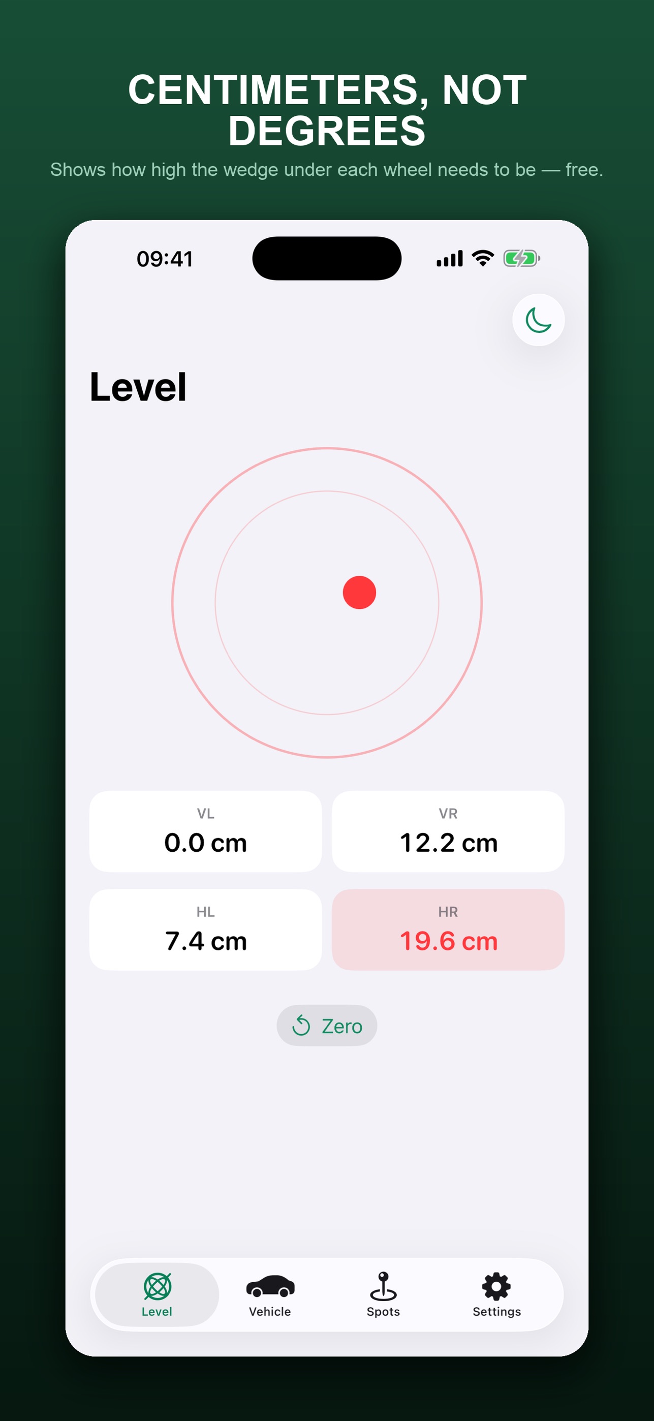 Screenshot 1 of RV Level & Axle Weight