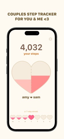walkwalk: couples step tracker Screenshot 1 of 4