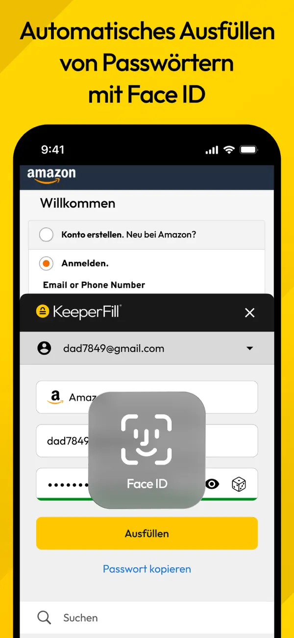 Keeper Passwort-Manager iPhone App Screenshot 2 – Produktivität