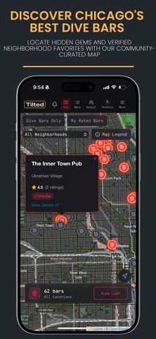 Tilted - Dive Bar Ratings iPhone screenshot