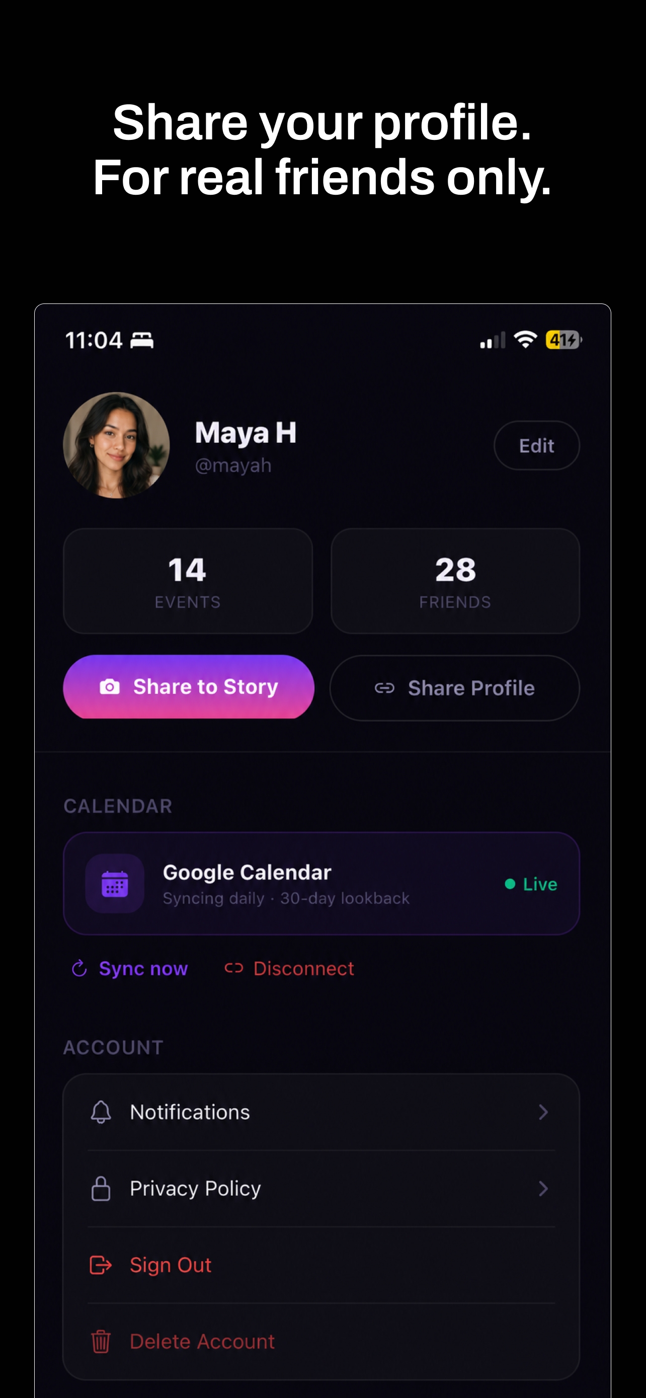 Sidescene: Social Calendar screenshot 4