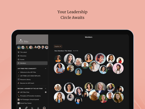 The A.I.R. Tribe Community iPad screenshot 1 - Business app
