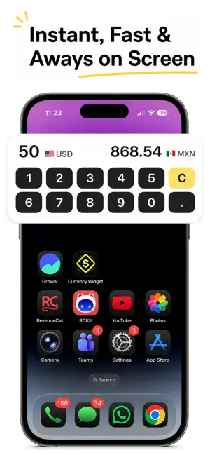 Currency Converter on Widget screenshot 3