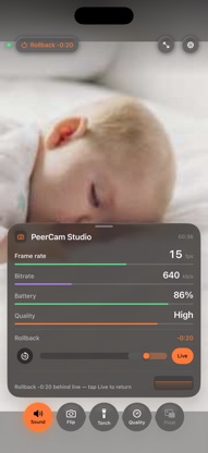 PeerCam Live Monitor screenshot 3