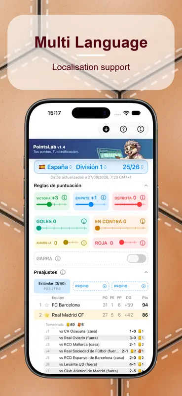 PointsLab: Custom Standings screenshot 6 of 6