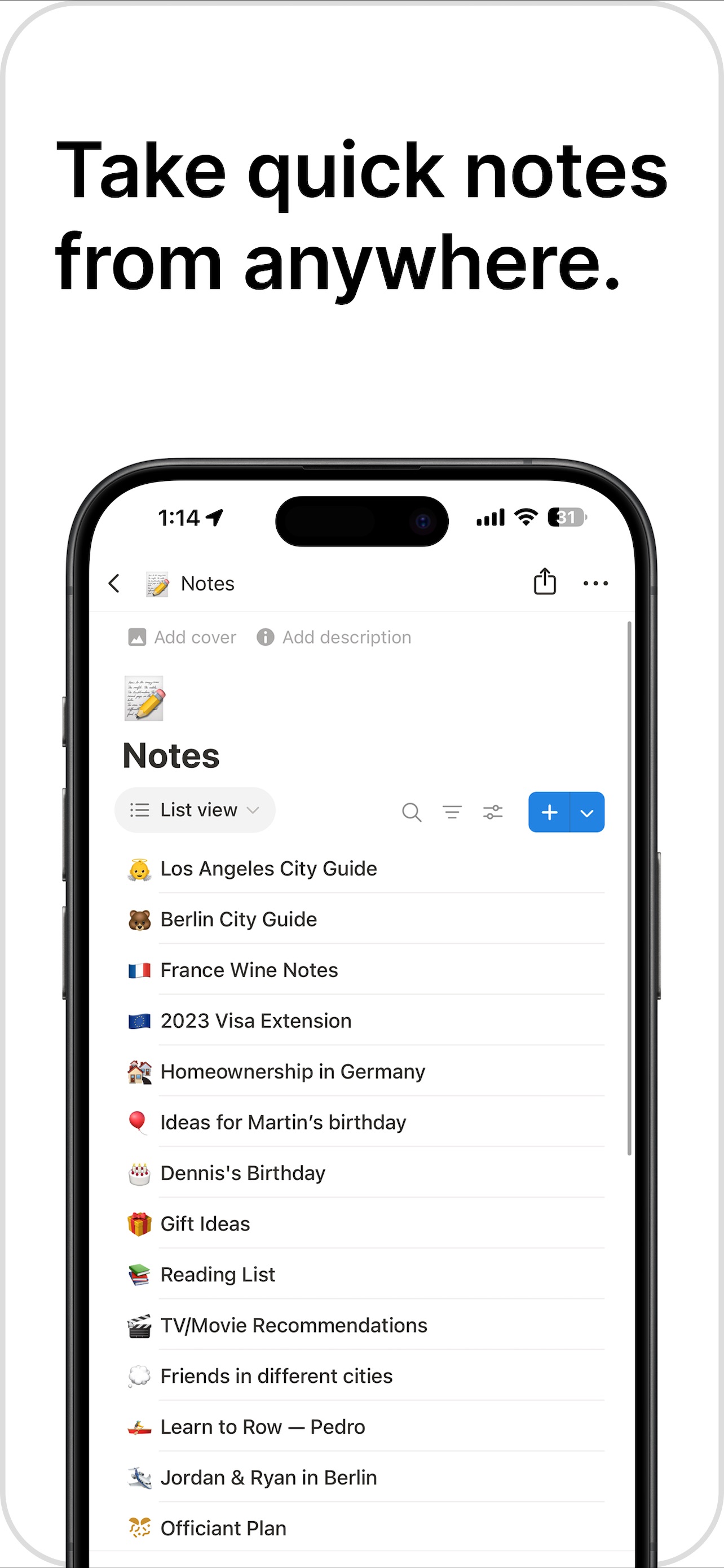 Notion: Notes, Tasks, AI 스크린샷 5