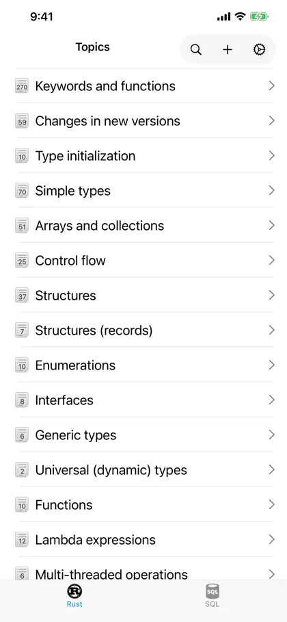 Screenshot 4 di 6 di Rust Recipes Pro