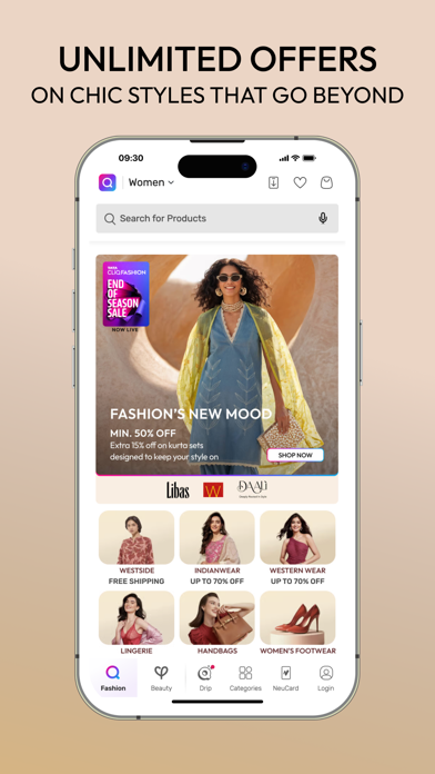 Tata CLiQ Fashion Shopping App Screenshot