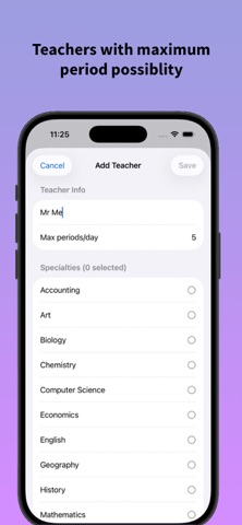 Class Timetable Maker Screenshot 5 of 5