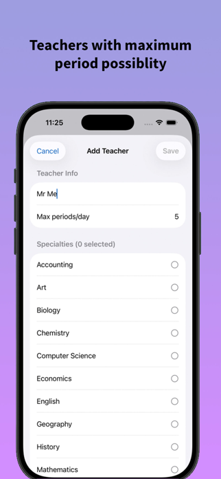 Class Timetable Maker Screenshot 5 of 5